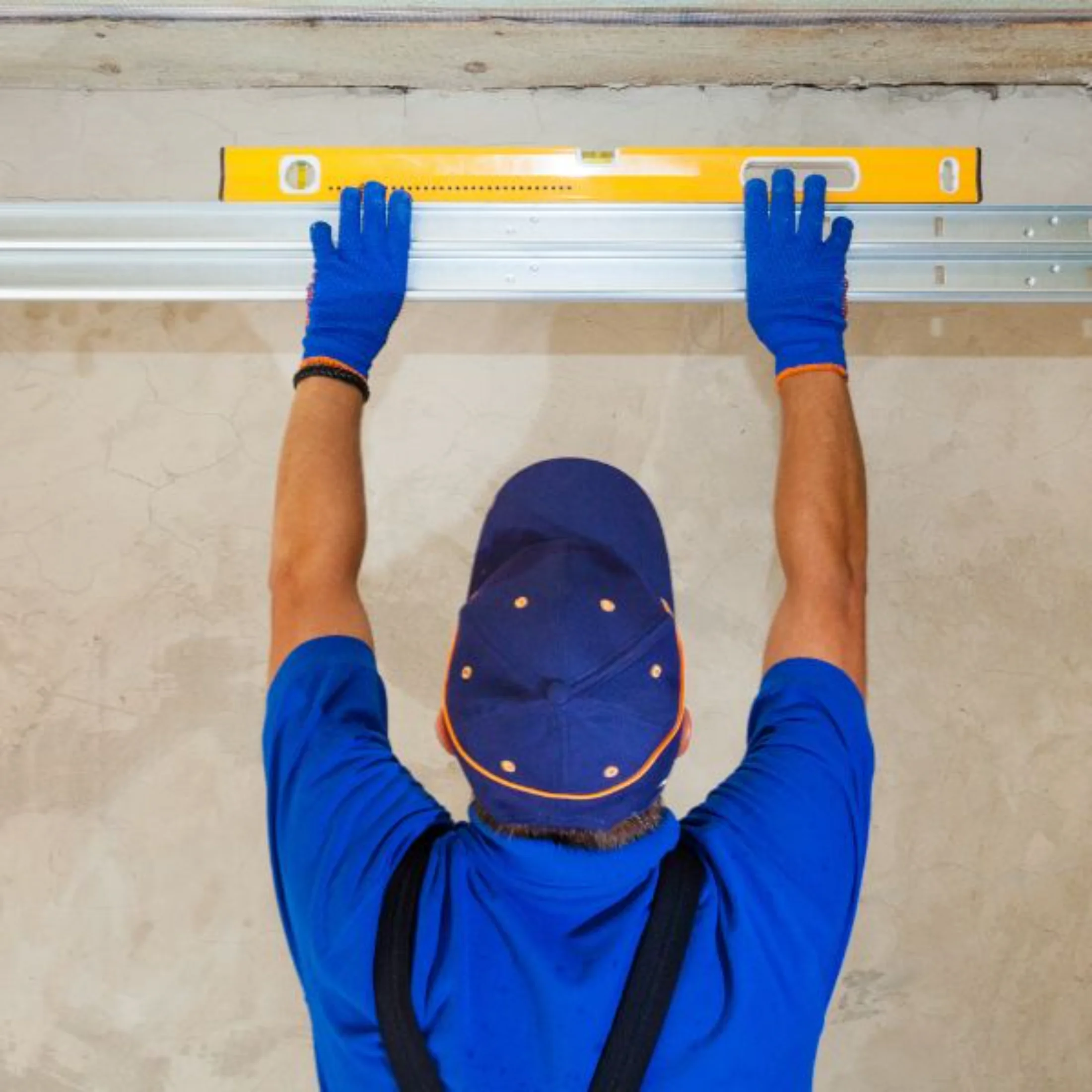 local garage door installer leveling garage door track