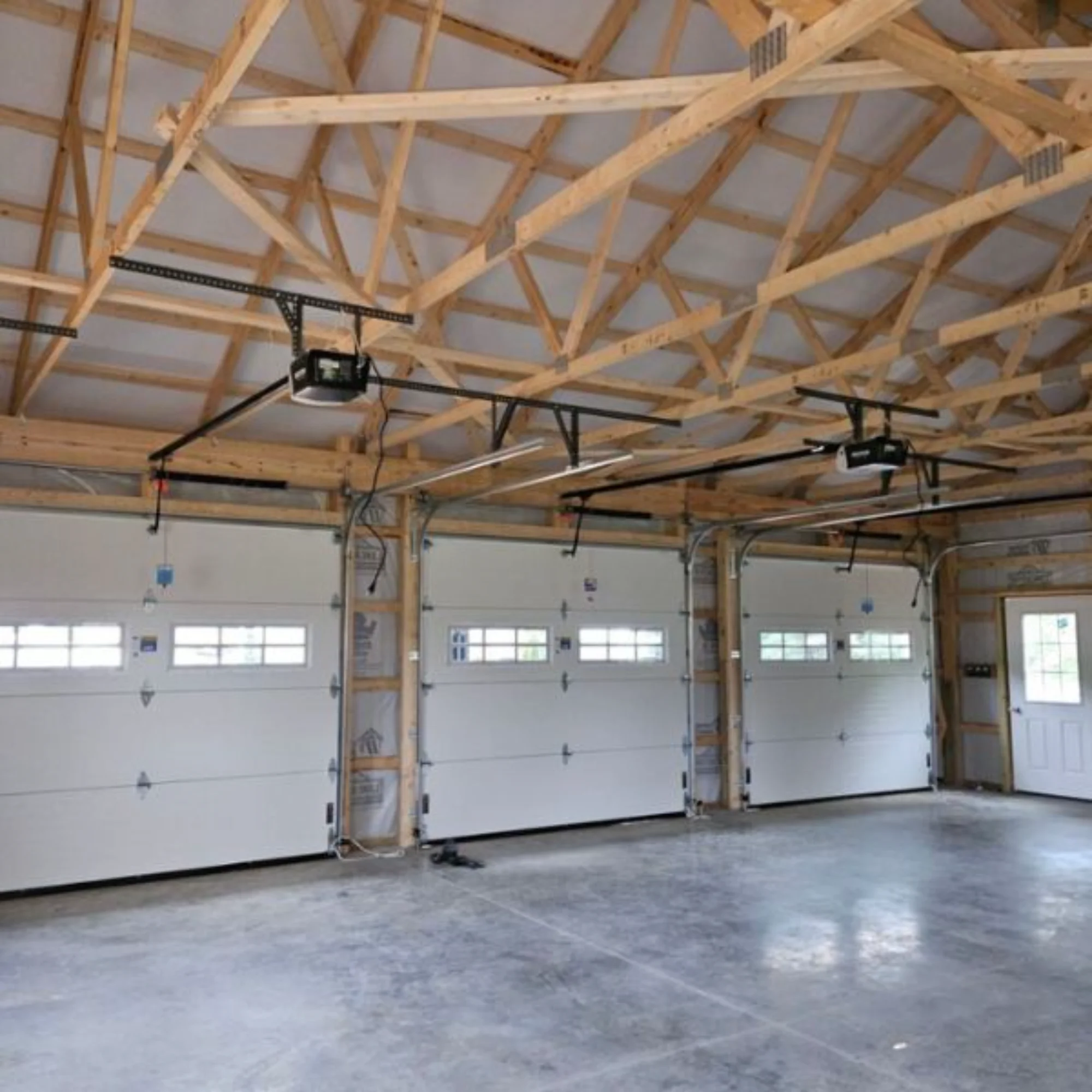 three bay commercial garage door for Lancaster County business.