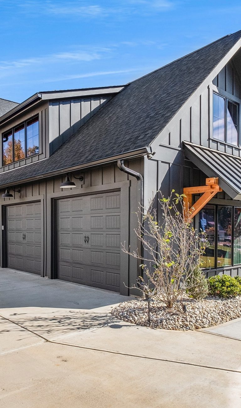 Three-Bay garage doors installed for a home near Chester, PA by Upright Door.