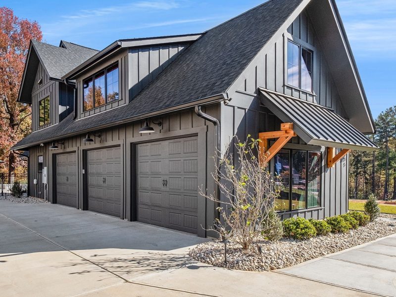 Three-Bay garage doors installed for a home near Chester, PA by Upright Door.